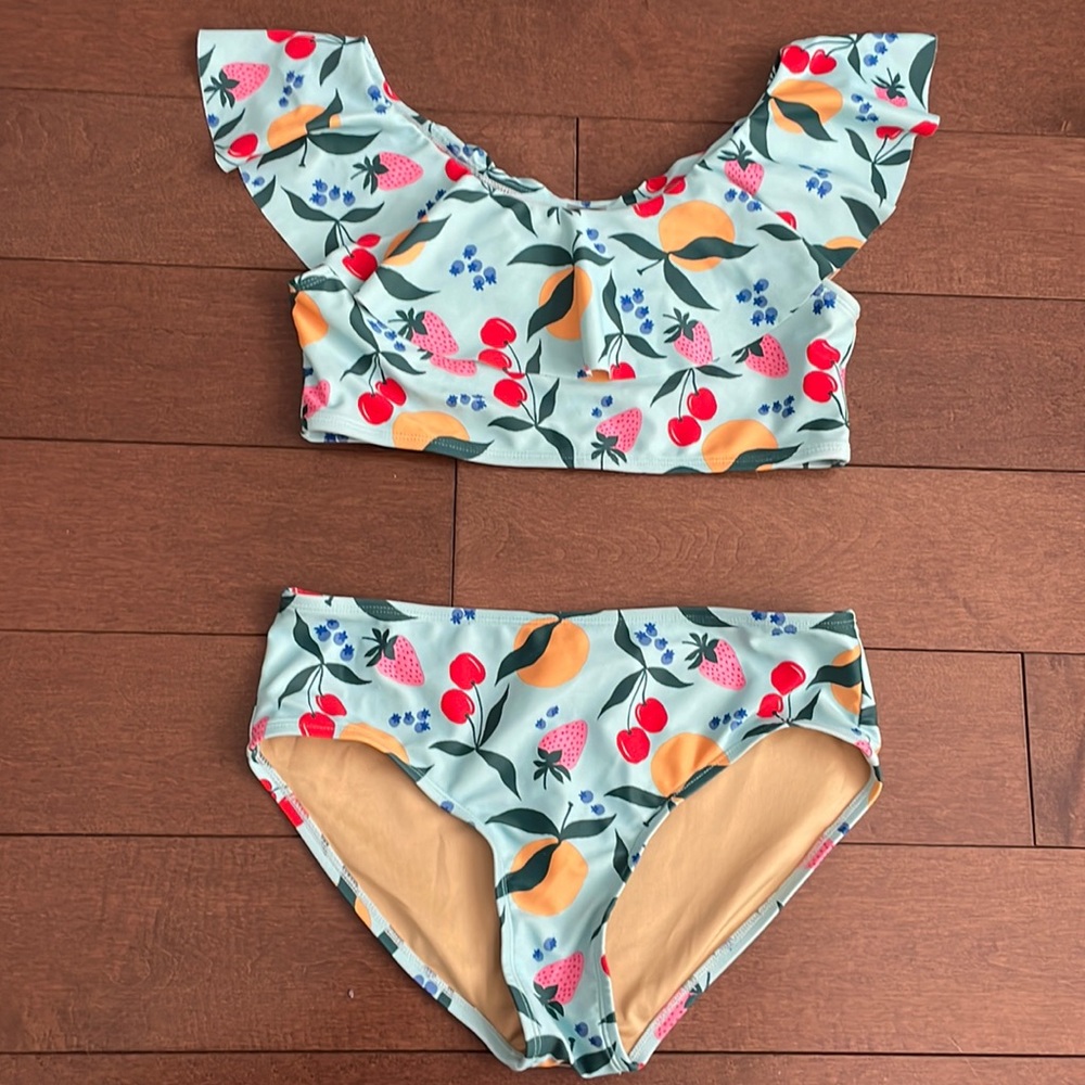 Fruit print bikini